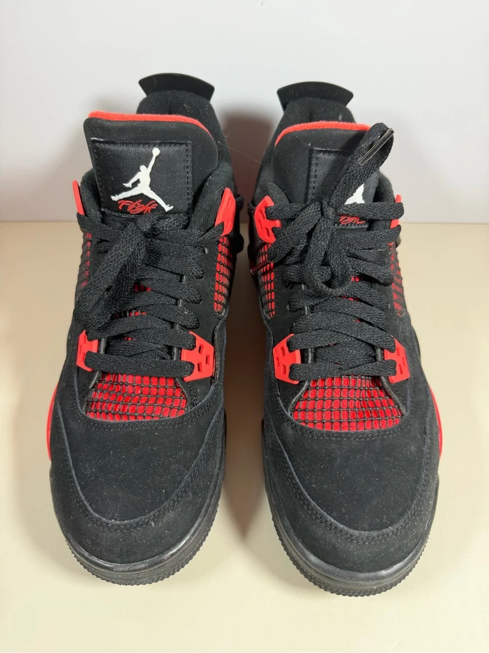 Jordan Men’s Black and Red Retro Basketball Sneakers